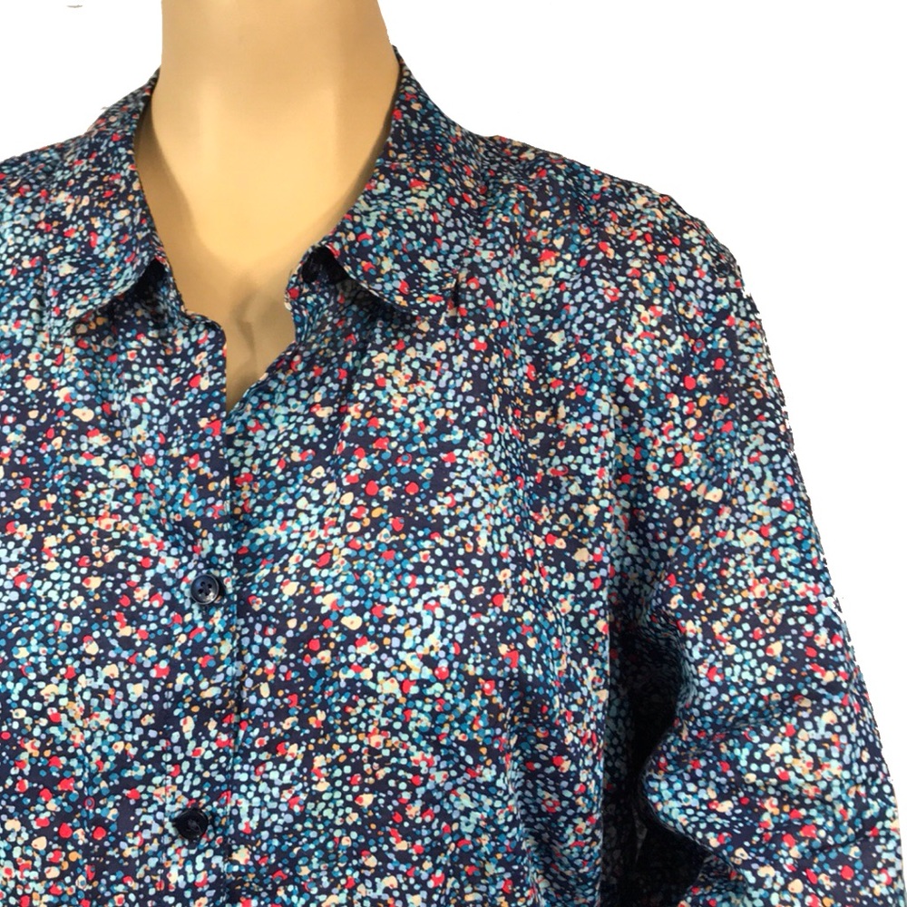 2X (20-22) Coldwater Creek Semi Sheer Button Down